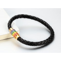 Rainbow Gay Accessories Stainless Steel Leather Bracelets